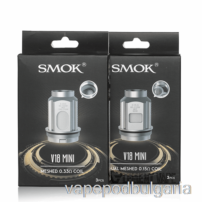 Vape Bulgaria Smok Tfv18 мини резервни бобини 0.2ohm Tfv18 мини мрежести бобини